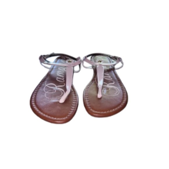 Rampage Pink & Brown Thong Sandals - Picture 2 of 3